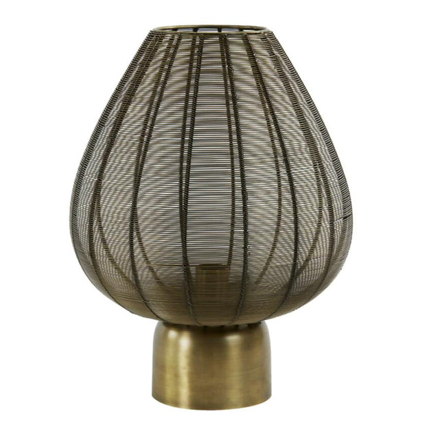 Lámpara sobremesa metal bronce envejecido Ø35x46 cm E27 - LLLS0304