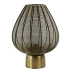 Lámpara sobremesa metal bronce envejecido Ø35x46 cm E27 - LLLS0304