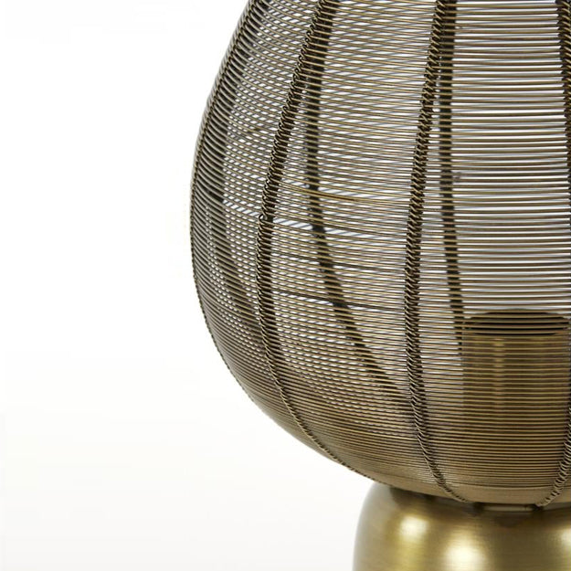 Lámpara sobremesa metal bronce envejecido Ø35x46 cm E27 - LLLS0304