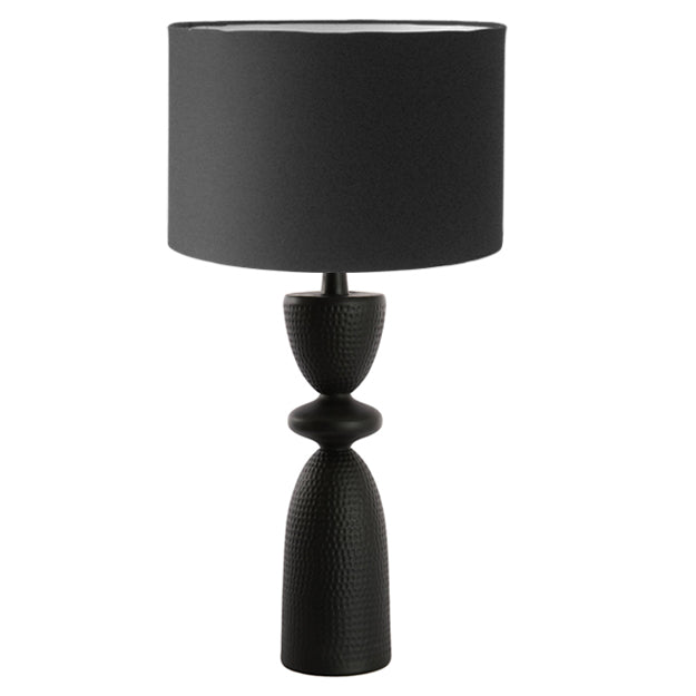 Lámpara sobremesa metal negro mate Ø13x54 cm E27 -LLLS0307