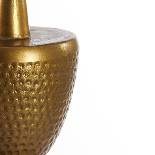 Lámpara sobremesa metal bronce envejecido Ø12x40 cm E27 - LLLS0308