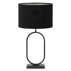 Lámpara sobremesa metal negro mate 20x45 cm E27 - LLLS0309