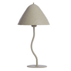 Lámpara sobremesa metal gris claro mate Ø25 x 50 cm E27 - LLLS0312
