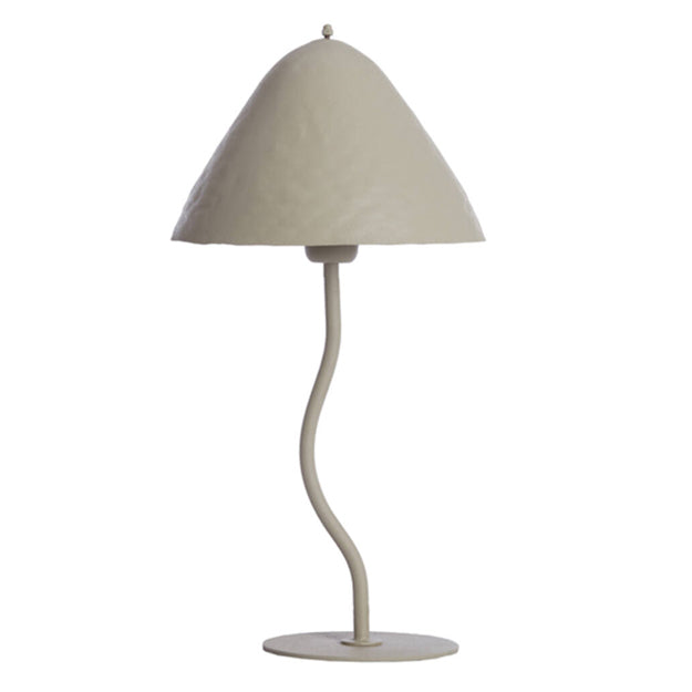 Lámpara sobremesa metal gris claro mate Ø25 x 50 cm E27 - LLLS0312