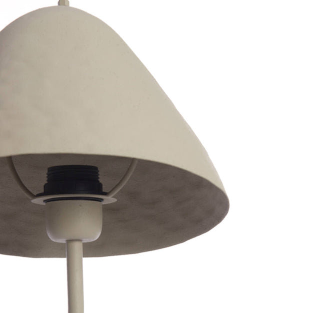 Lámpara sobremesa metal gris claro mate Ø25 x 50 cm E27 - LLLS0312