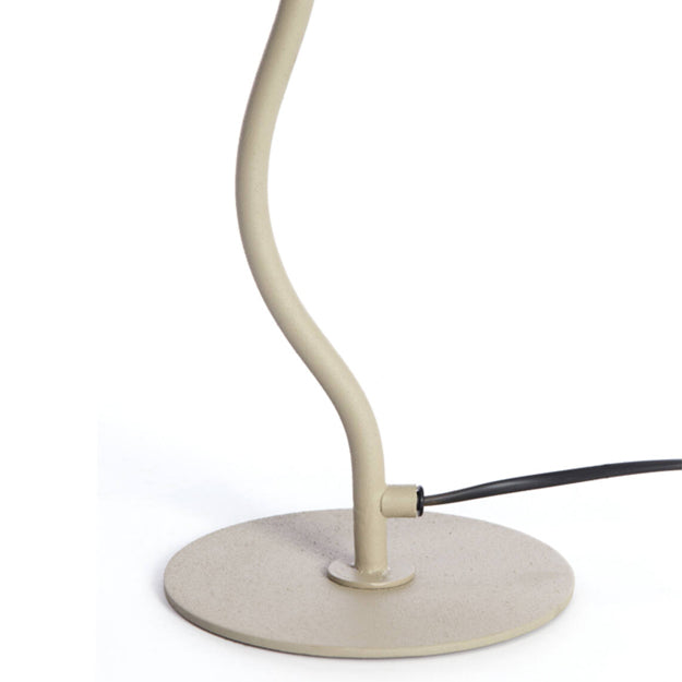 Lámpara sobremesa metal gris claro mate Ø25 x 50 cm E27 - LLLS0312