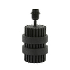 Lampara de mesa Ø15x30 cm madera negro mate E27 - LLLS0323