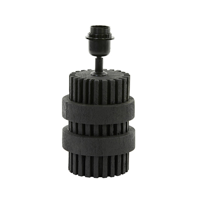 Lampara de mesa Ø15x30 cm madera negro mate E27 - LLLS0323