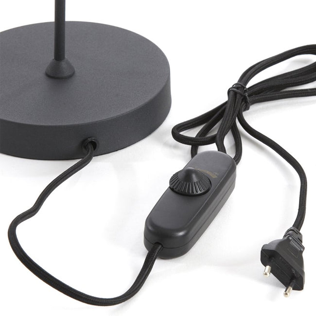 Lámpara de mesa metal negro Ø14X32 cm G9 - LLLS0326