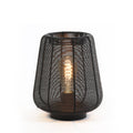 Lámpara sobremesa metal negro Ø22x26cm E27 - LLLS0327