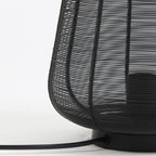 Lámpara sobremesa metal negro Ø22x26cm E27 - LLLS0327
