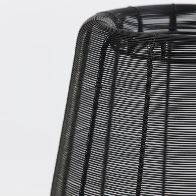 Lámpara sobremesa metal negro Ø22x26cm E27 - LLLS0327