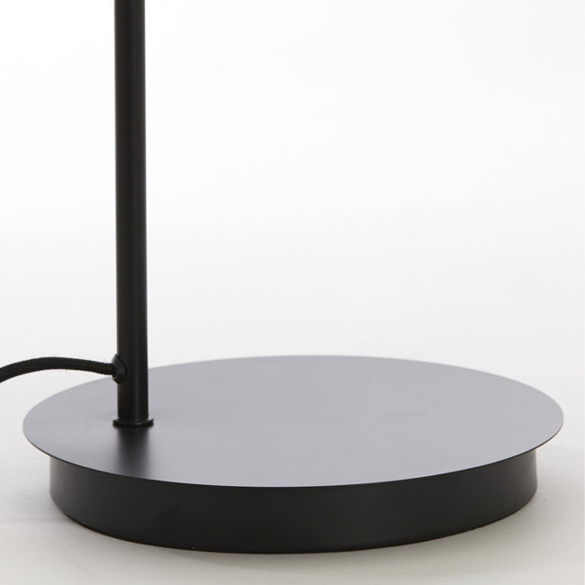 Lámpara sobremsa metal negro vidrio transparente 30x20x61 cm E27 - LLLS0329