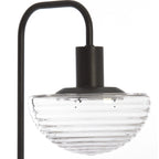 Lámpara sobremsa metal negro vidrio transparente 30x20x61 cm E27 - LLLS0329