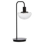 Lámpara sobremsa metal negro vidrio transparente 30x20x61 cm E27 - LLLS0329
