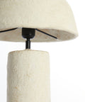 Lámpara papel maché crema Ø26x31 cm E27 - LLLS0337