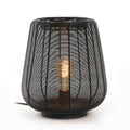 Lámpara sobremesa metal negro Ø29x31,5 cm E27 - LLLS0338