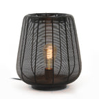Lámpara sobremesa metal negro Ø29x31,5 cm E27 - LLLS0338