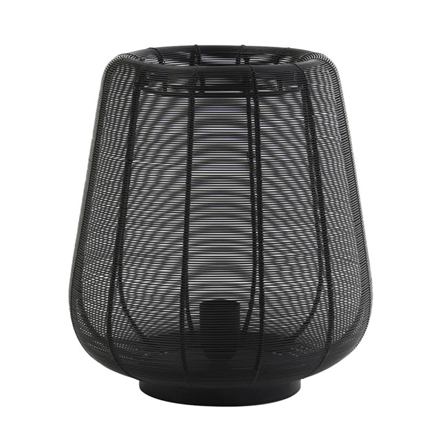 Lámpara sobremesa metal negro Ø29x31,5 cm E27 - LLLS0338