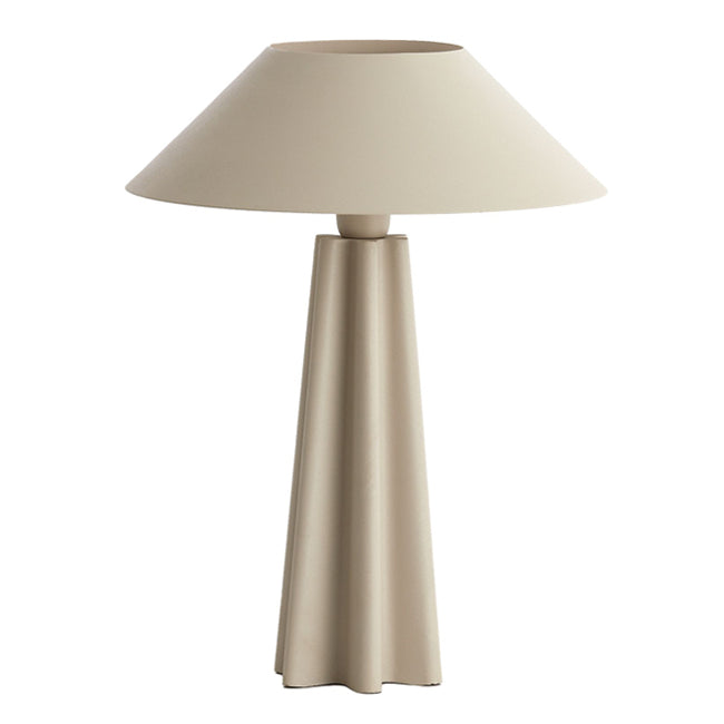 Lámpara sobremesa metal crema mate Ø38x49 cm E14 - LLLS0340