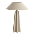 Lámpara sobremesa metal crema mate Ø38x49 cm E14 - LLLS0340