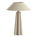 Lámpara sobremesa metal crema mate Ø38x49 cm E14 - LLLS0340