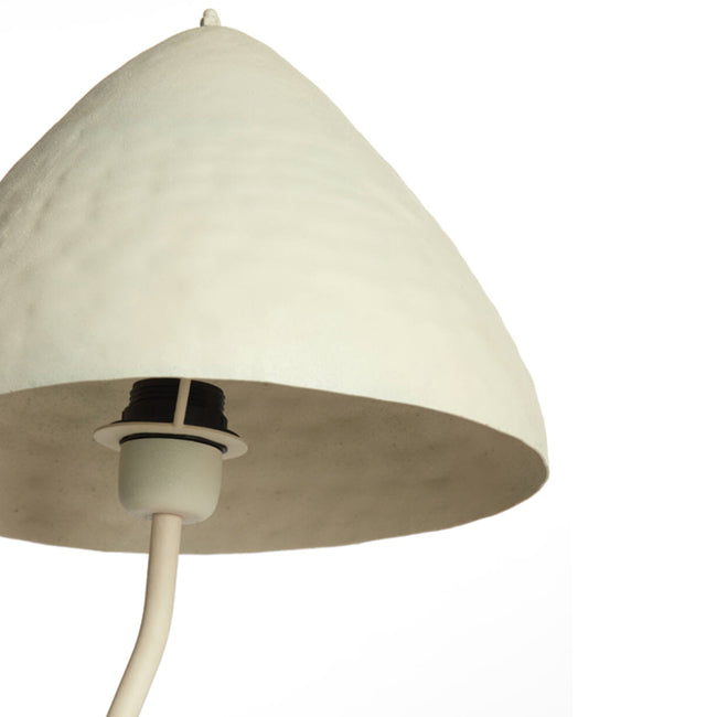 Lámpara sobremesa metal crema mate Ø25 x 50 cm E27 - LLLS0348