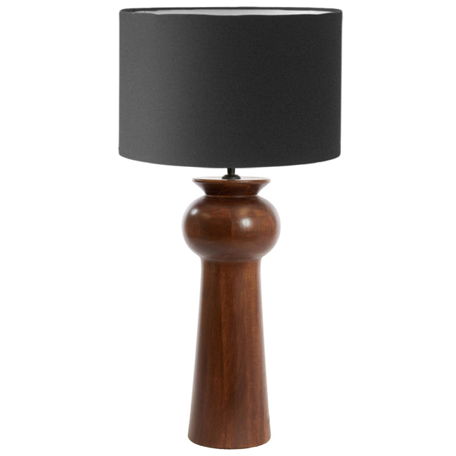 Lámpara de madera natural Ø19x45cm E27 - LLLS0350