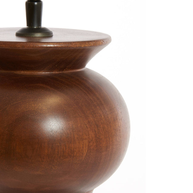 Lámpara de madera natural Ø19x45cm E27 - LLLS0350