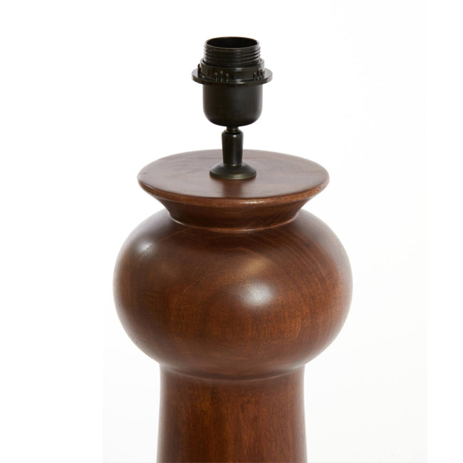 Lámpara de madera natural Ø19x45cm E27 - LLLS0350