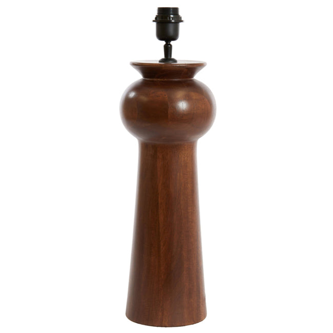 Lámpara de madera natural Ø19x45cm E27 - LLLS0350