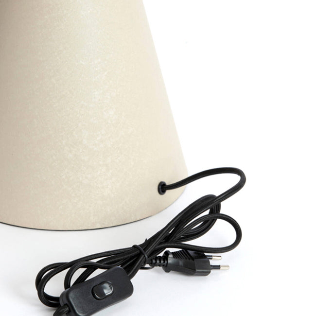 Lámpara de mesa Ø31x49 cm SURRINA gris claro mate - LLLS0359