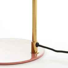 Cargar imagen en el visor de la galería, Lámpara de mesa metal oro naranja brillante Ø22x47 cm  E14 - LLLS0360
