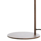 Lámpara de mesa metal textil marrón oscuro 16x28x59,5 cm E27 - LLLS0361