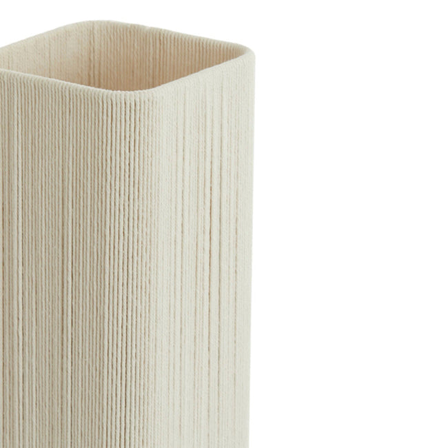 Lámpara de mesa metal negro textil crema 16,5x39 cm  E27 - LLLS0363