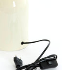 Lámpara de mesa Ø31x48 cm crema brillante - LLLS0366