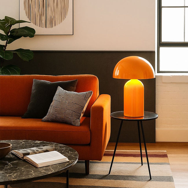 Lámpara sobremesa Ø31x48 cm naranja brillante - LLLS0368