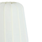 Lámpara de mesa metal estampado madera marrón oscuro blanco Ø30x41,5 cm  - LLLS0370