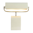 Lámpara de mesa metal crema níquel satinado 35x15,5x38 cm  2 luces E27 - LLLS0371
