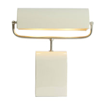 Cargar imagen en el visor de la galería, Lámpara de mesa metal crema níquel satinado 35x15,5x38 cm  2 luces E27 - LLLS0371
