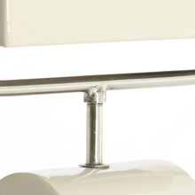 Cargar imagen en el visor de la galería, Lámpara de mesa metal crema níquel satinado 35x15,5x38 cm  2 luces E27 - LLLS0371

