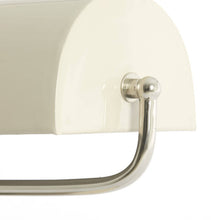 Cargar imagen en el visor de la galería, Lámpara de mesa metal crema níquel satinado 35x15,5x38 cm  2 luces E27 - LLLS0371
