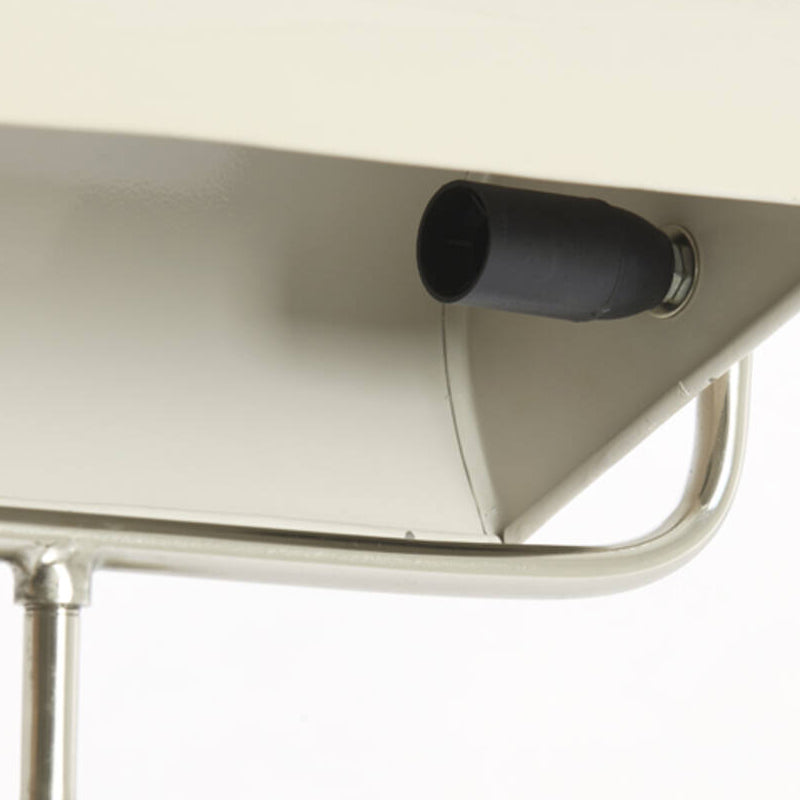 Lámpara de mesa metal crema níquel satinado 35x15,5x38 cm  2 luces E27 - LLLS0371