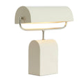 Lámpara de mesa metal crema níquel satinado 35x15,5x38 cm  2 luces E27 - LLLS0371