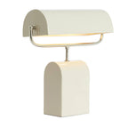 Lámpara de mesa metal crema níquel satinado 35x15,5x38 cm  2 luces E27 - LLLS0371