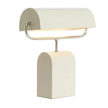 Cargar imagen en el visor de la galería, Lámpara de mesa metal crema níquel satinado 35x15,5x38 cm  2 luces E27 - LLLS0371
