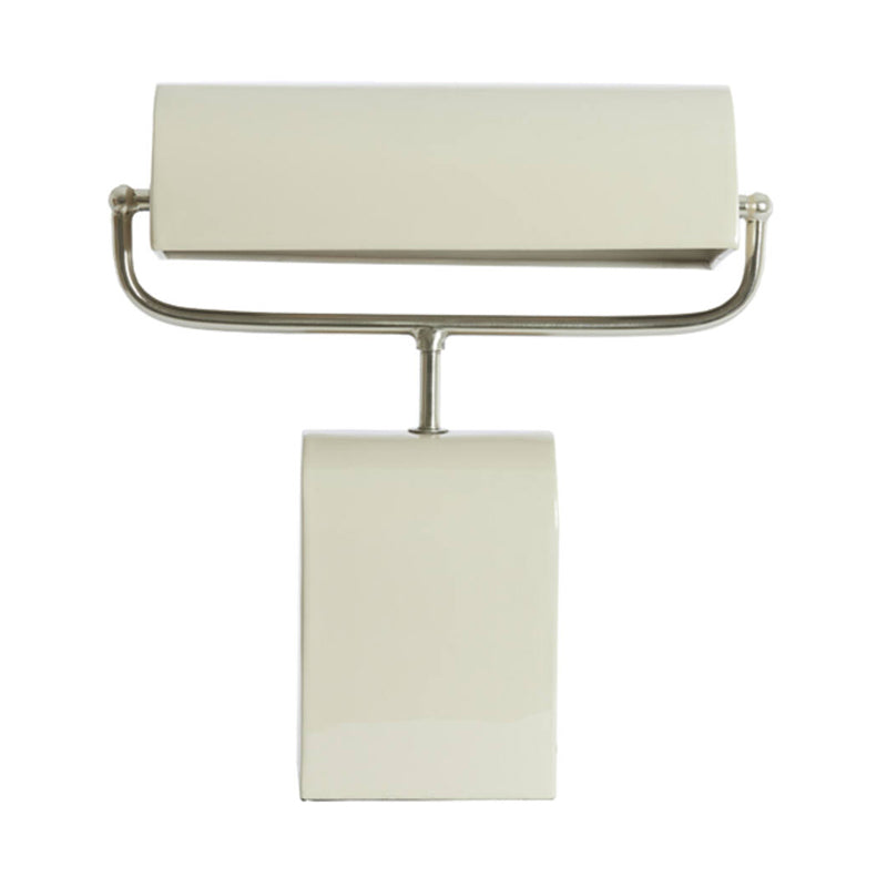 Lámpara de mesa metal crema níquel satinado 35x15,5x38 cm  2 luces E27 - LLLS0371