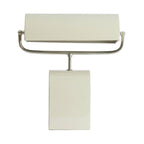 Lámpara de mesa metal crema níquel satinado 35x15,5x38 cm  2 luces E27 - LLLS0371
