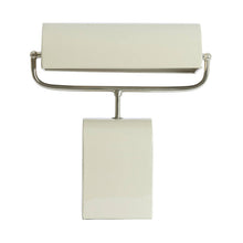 Cargar imagen en el visor de la galería, Lámpara de mesa metal crema níquel satinado 35x15,5x38 cm  2 luces E27 - LLLS0371
