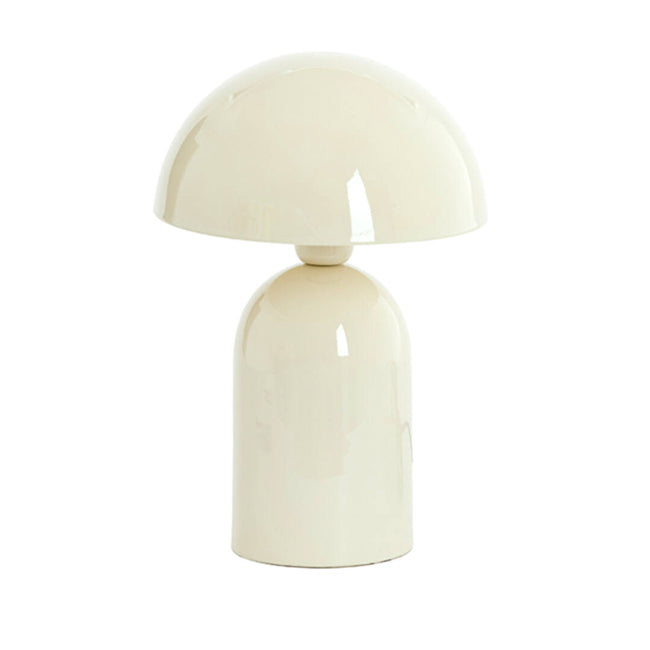 Lámpara de mesa metal  crema brillante  Ø23x35 cm E27 - LLLS0374
